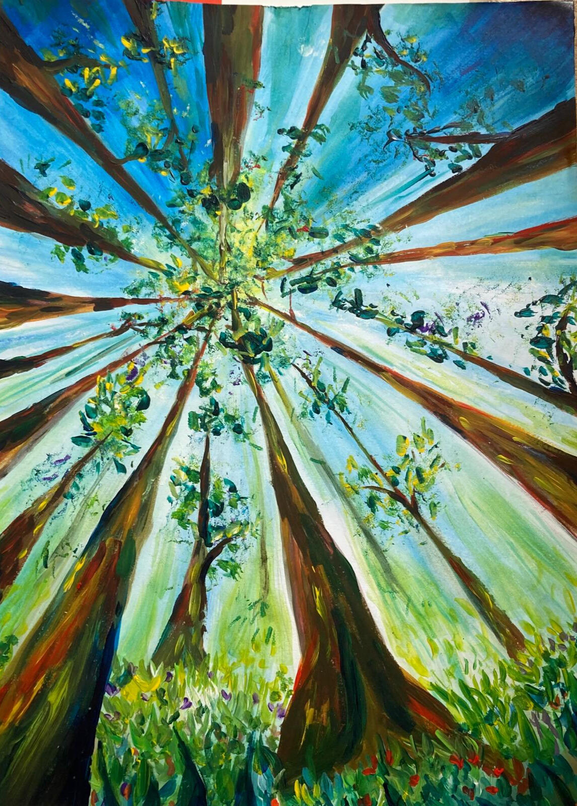 'Change of Perspective' Acrylics A3