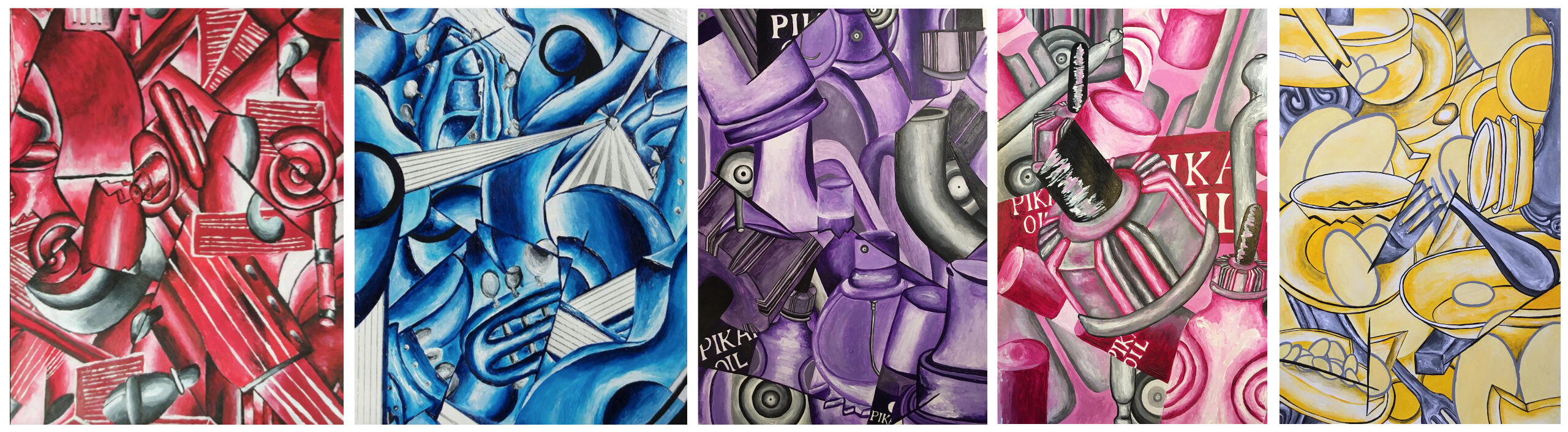'Kubism Series' Acrylics A3