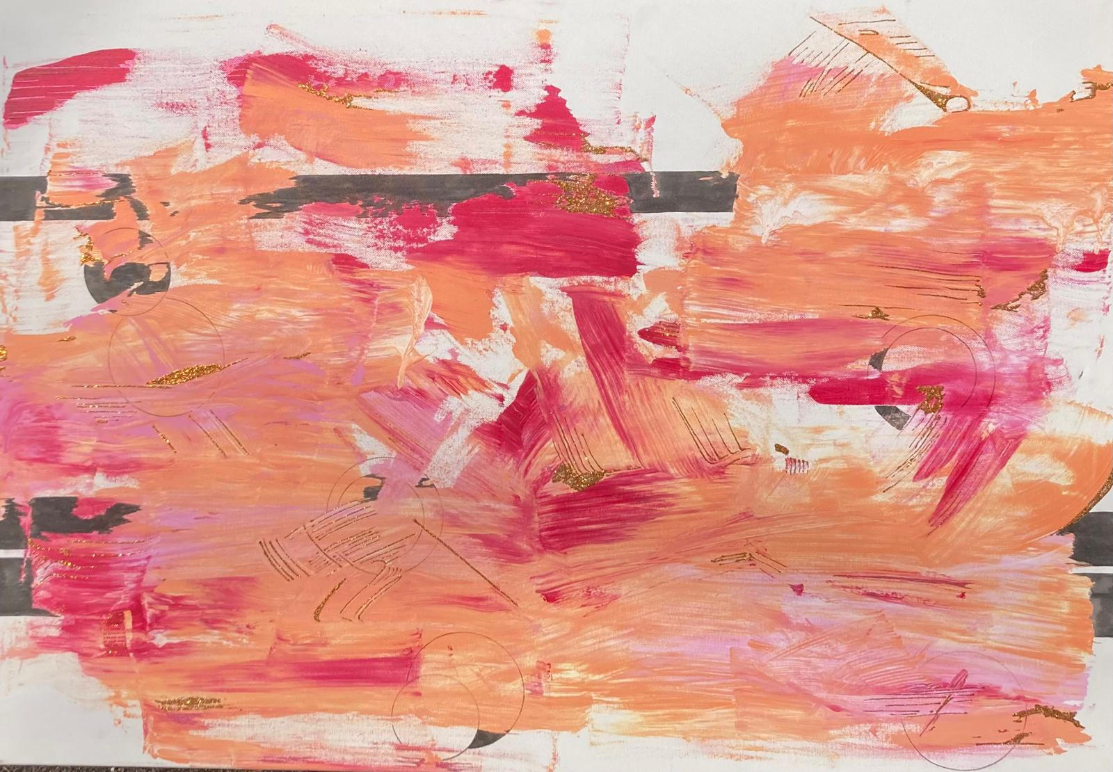 'Abstract Symbolism' Multimedia 1,5x1 Meter